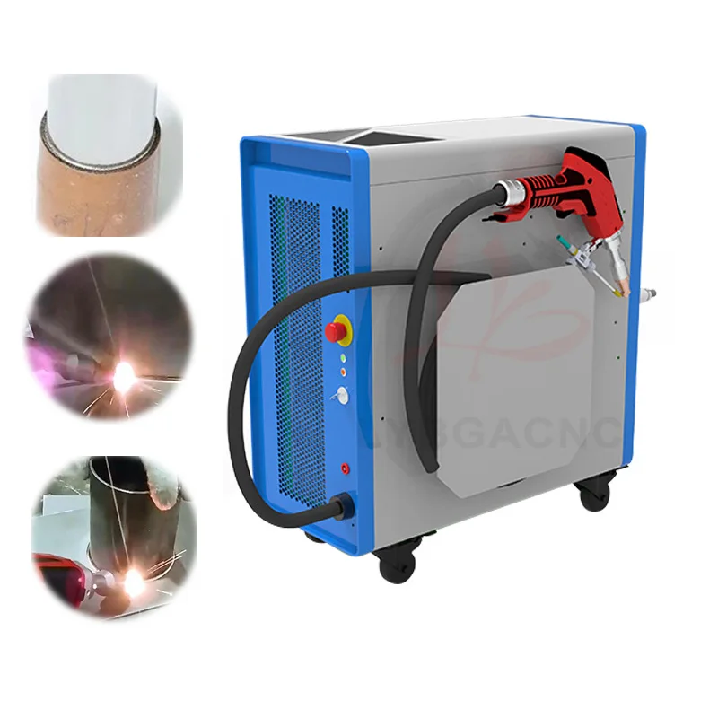 Fiber Laser Source Multifunctional Handheld Portable Welding Cutting Machine with Single Wire Feeder Weld Seam Welding Head