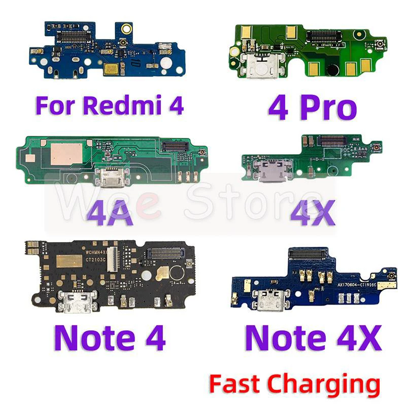 Fast Charging AiinAnt USB Charger Port Connector Dock Board Flex Cable For Xiaomi Redmi Note 4 4A 4x Pro Prime GloBal