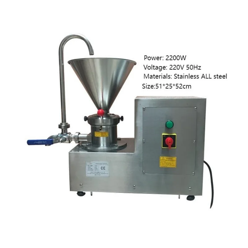 50-500kg/h Peanut Butter Paste Colloid Mill Peanut Butter Grinder Machine