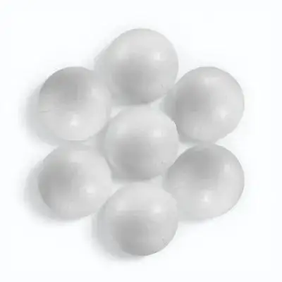 

50Pcs Craft Foam Balls Solid Polystyrene Round White 6Cm Party Wedding Decoration DIY Supplies Polystyrene Balls