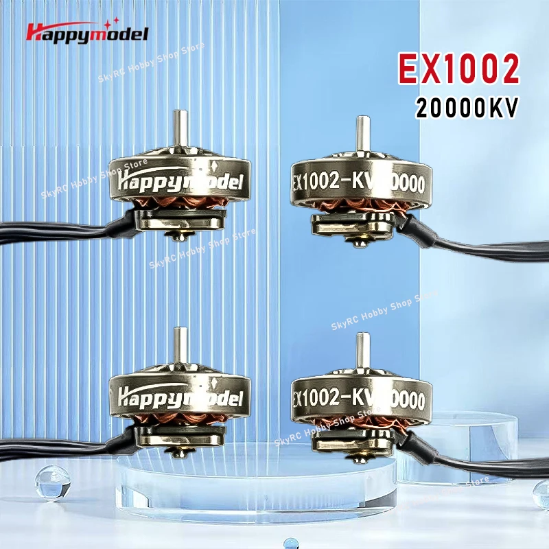 Happymodel EX1002 Brushless Motor, 20000KV 1S, 1.5mm Shaft, Compatible with Mobula7/Moblite7 HDZERO, FPV Whoop Racing DIY Parts