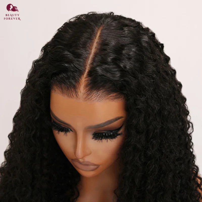 Bye Bye KNOTS Glueless Wig Human Hair Ready to Wear PrePlucked Brazilian Curly Transparent Lace Front Wig Remy Human Hair