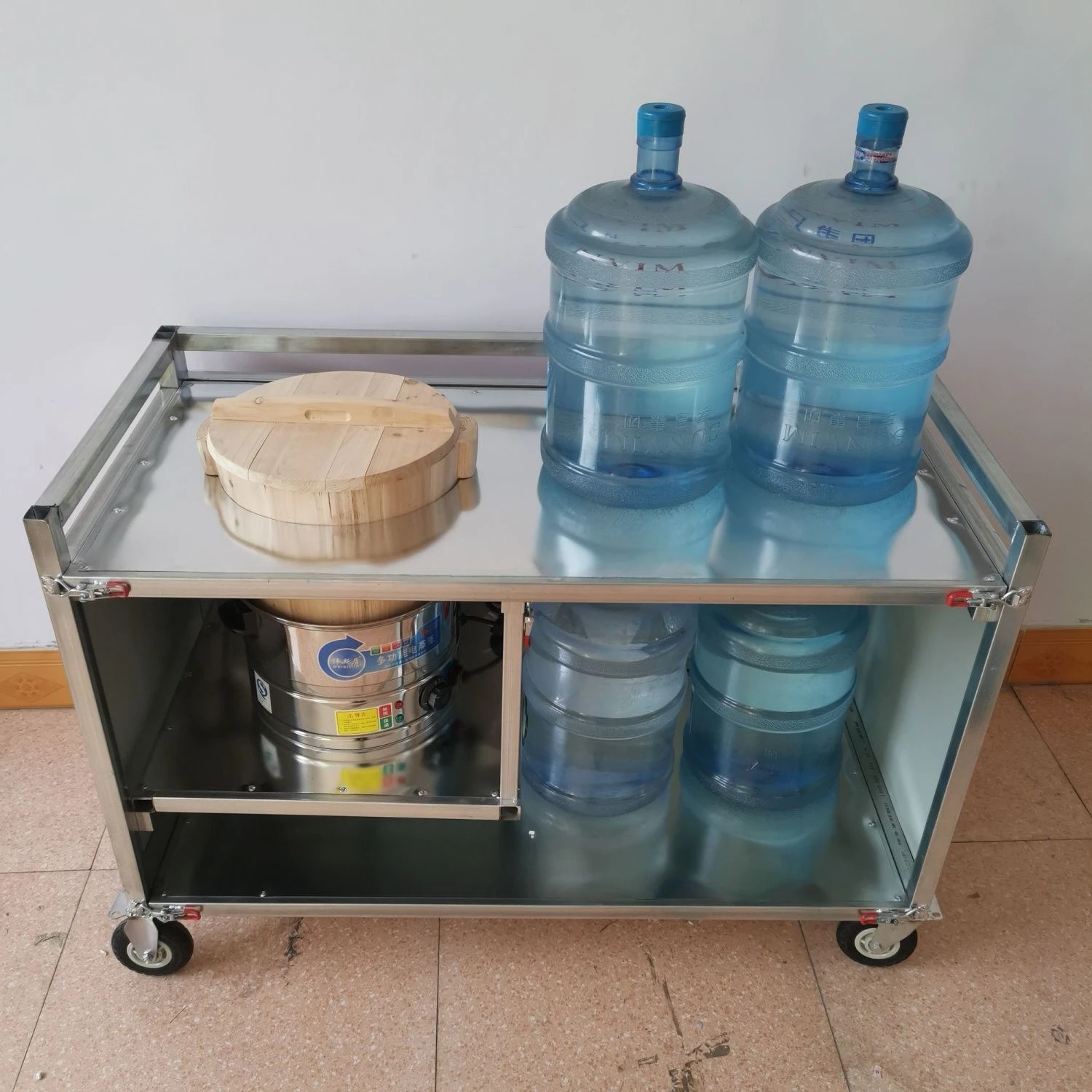 Foldable food cart for stalls, thickened glutinous rice cart, street stall portable snack cart