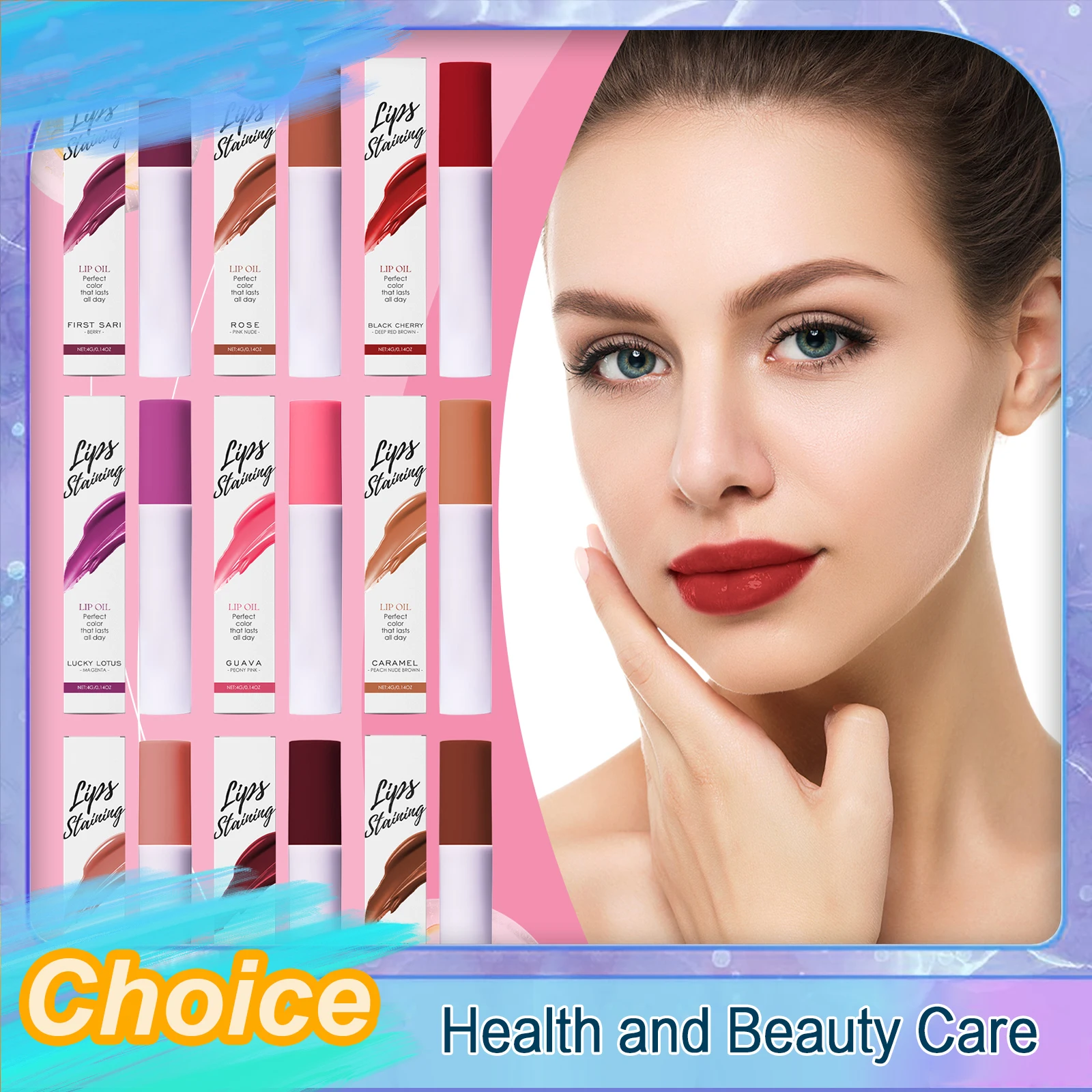 Lips Staining Mirror Lip Oil Sexy Plump Lips Makeup Look Long-Lasting Moisture Water-Resistant Doesn't Leave Marks On Cups New