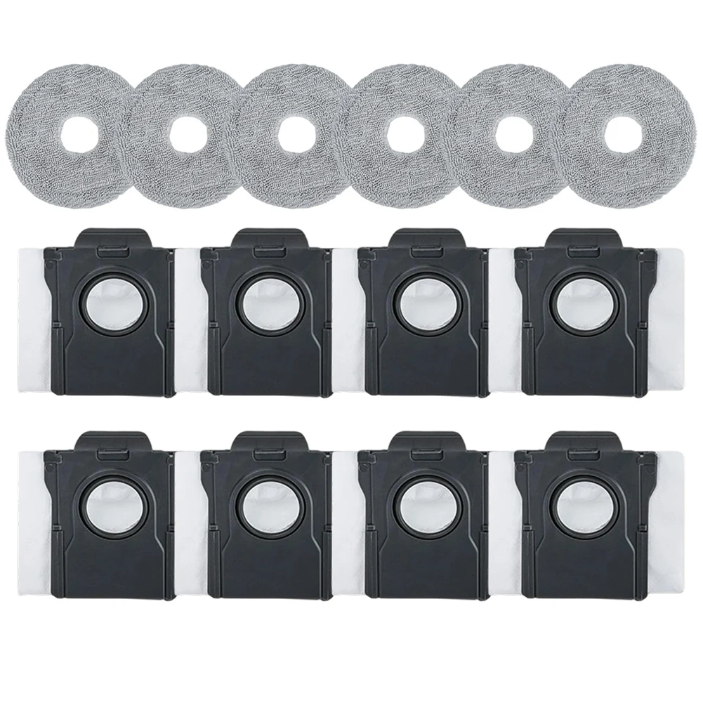 交換用モップクロスとダストバッグキット L10s Pro用、Ultra Heat/X40用、Ultra/X50ロボット掃除機用、詰まり防止部品