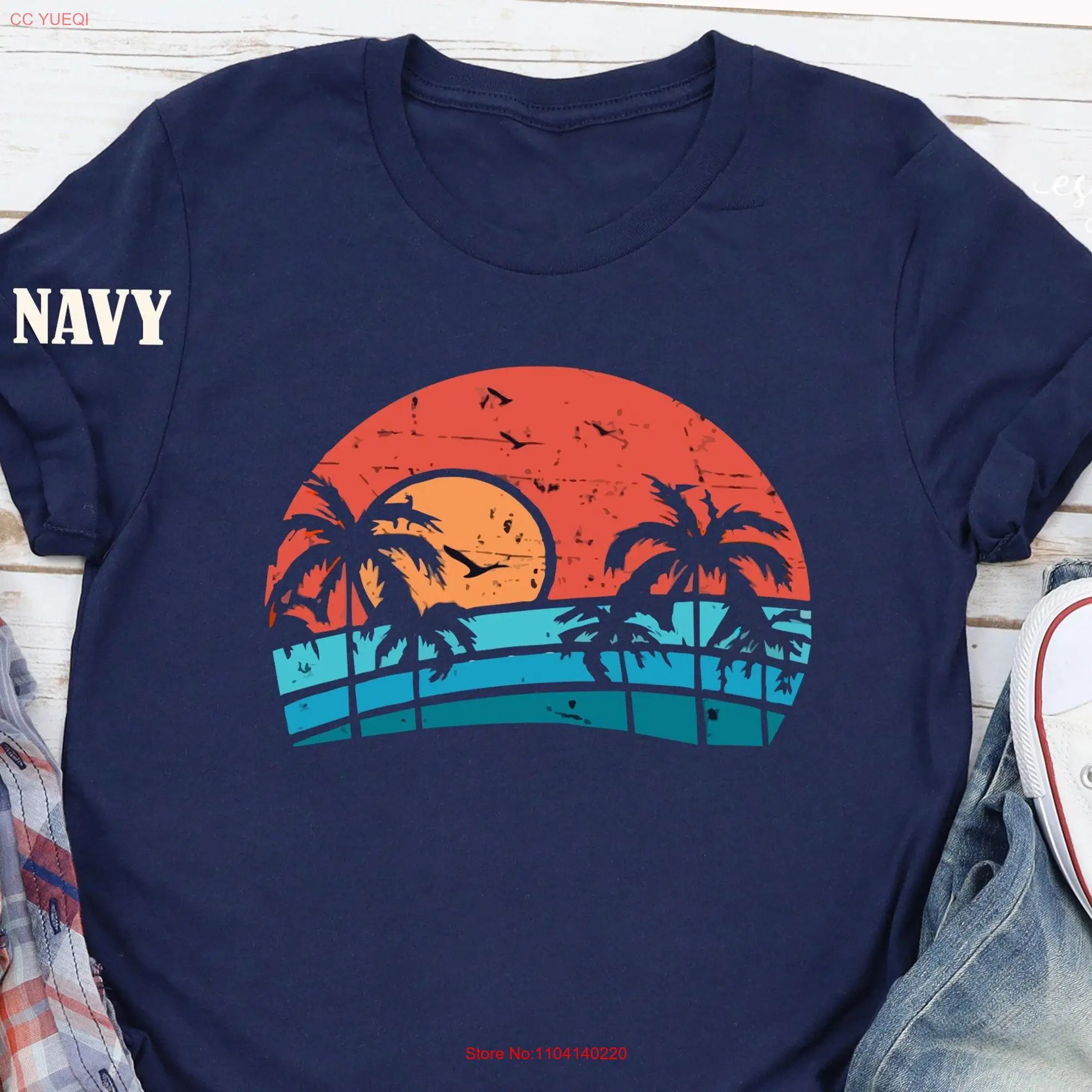 Funny Beach shirt trip SunseT T Vintage Retro Sunshine Sun Rays Vibes Summer long or short sleeves