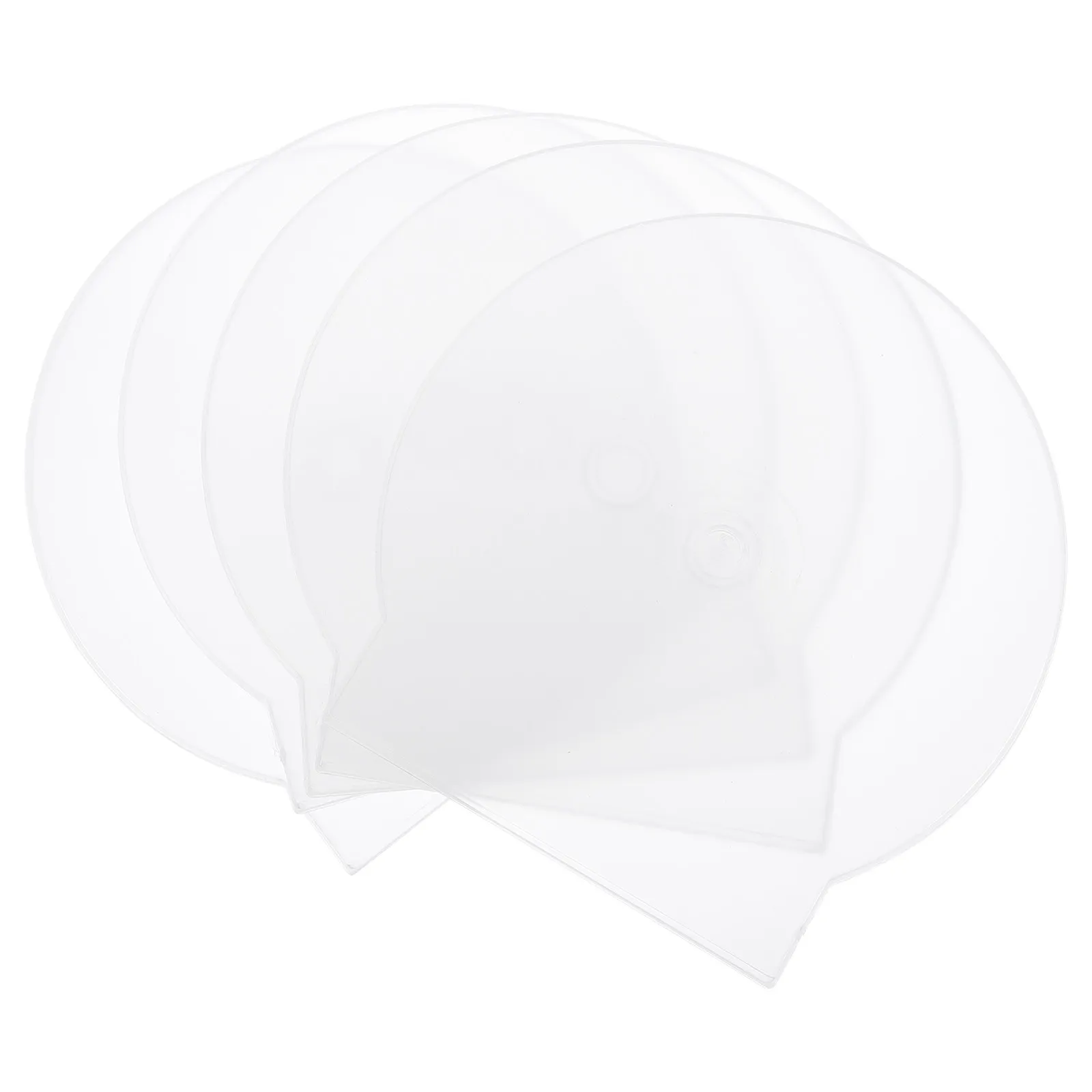15Pcs Cd Clam Shell Case Thickened Wear Resistant Plastic Transparent Dvd Storage Container Holder Cd Case Dvd Cases