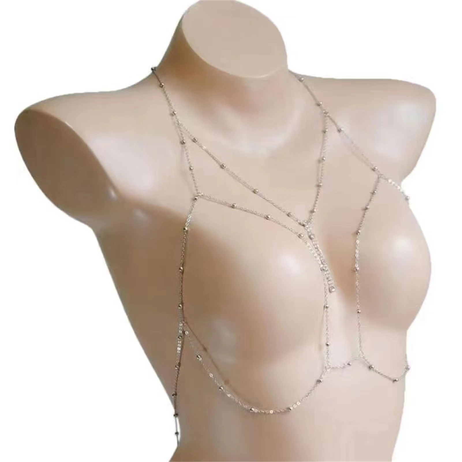 Summer Casual Body Jewelry Body Chain Elegant Alloy Shoulder Chain Jewelry Accessories for Women Female Dress Matching