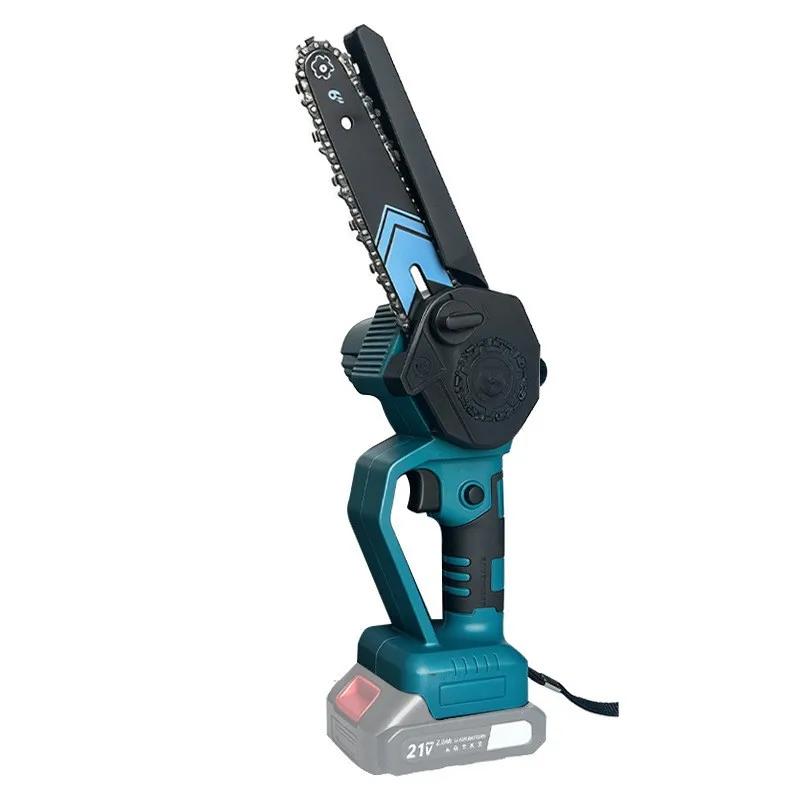 Utility 6-Inch Lithium Chainsaw Rechargeable Hand Saw Household Chainsaw Logging Small Handheld Saw Mini Power Wood Tools