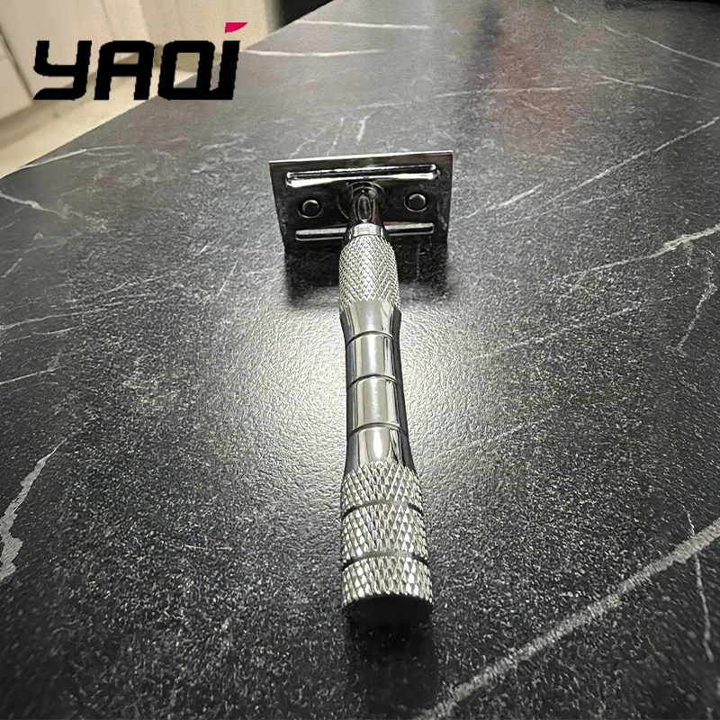 2026 Yaqi Flash Sale Orion Double Edge Safety Razor Chrome Color Wet Shaving Gift for Men Comfortable Shaving