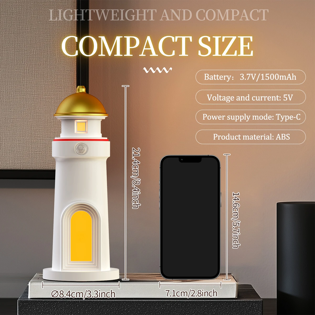 Moon Lamp Projector Night Lights with Remote Control Lighthouse Atmosphere Decor Light for Kids Rechargeable Moon Light Galaxy