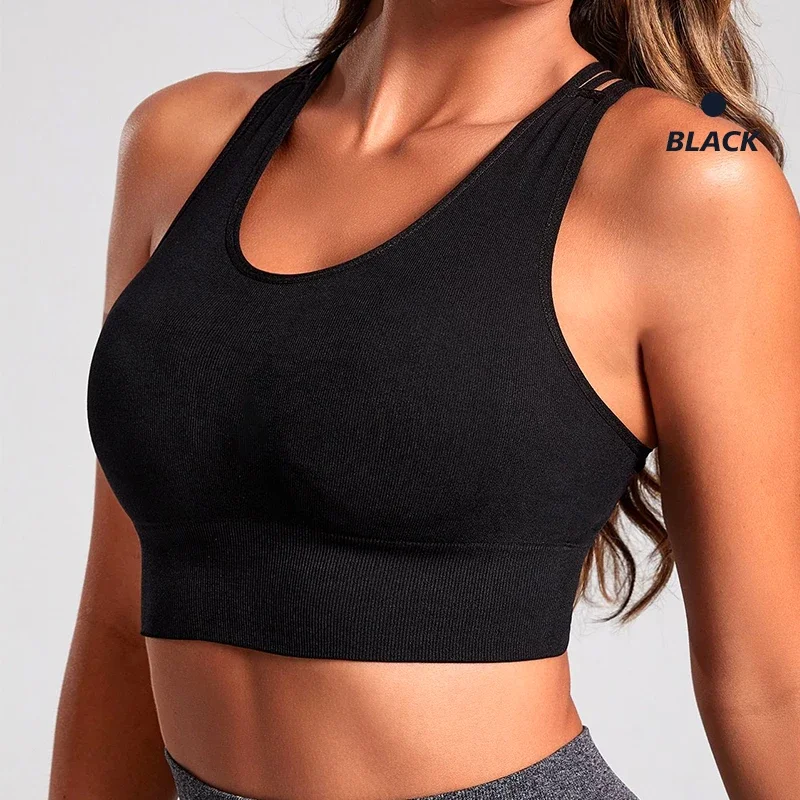 CZGUKE Sports Vest Women's Outdoor Fitness Hollowed Out Beautiful Back Gathered and Gathered Accessory Bra Comprehensive Trainin