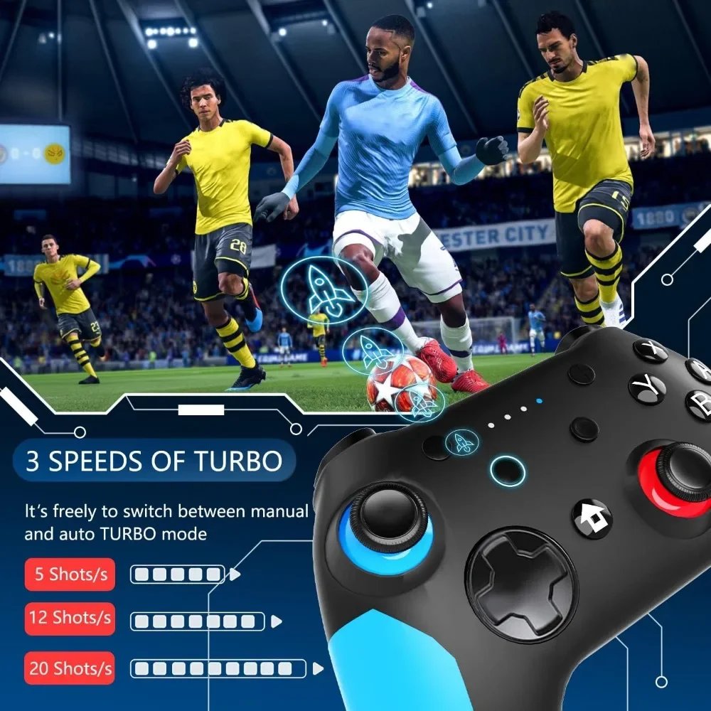 Switch Pro Controller Bluetooth Wireless Gamepad Android/iOS Mobile Phone Joystick PC Gaming Control Game Console Accessories