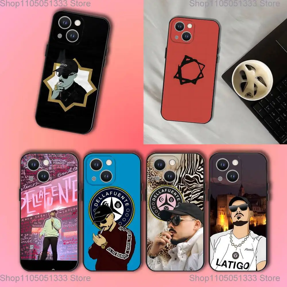 

D-Dellafuente F C Phone Case For iPhone 16,15,14,13,12,11,Pro,XS,Max,XR,Plus,E,SE4,Mini Black Soft Cover