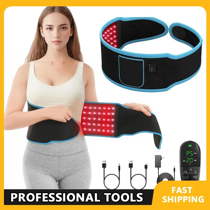 

Светодиодный красный и инфракрасный светотерапевтический пояс 850 нм 660 нм для похудения, талии, лица, тепловая подушка для всего тела, косметическое устройство, сжигание жира, Fo Wrap