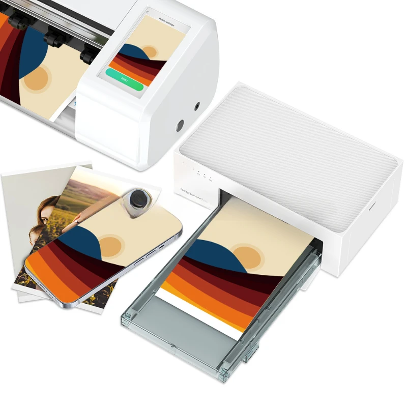 phone skin printer   rock space Intelligence portable phone back film printer sticker film cutting machine