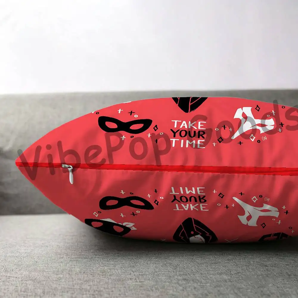 R-Ren R-Ryuji Ann M-Makoto A-Akechi K-Kotone 30x30 65x65 40x40 45x45 50x50 cm Fade Resistant Throw Pillow Cover Pet Friendly