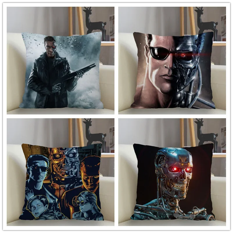 Musife Custom Terminator Pillowcase Home Decoration 45*45cm Zipper Square Pillowcase Throw Pillow Cover Drop Shipping