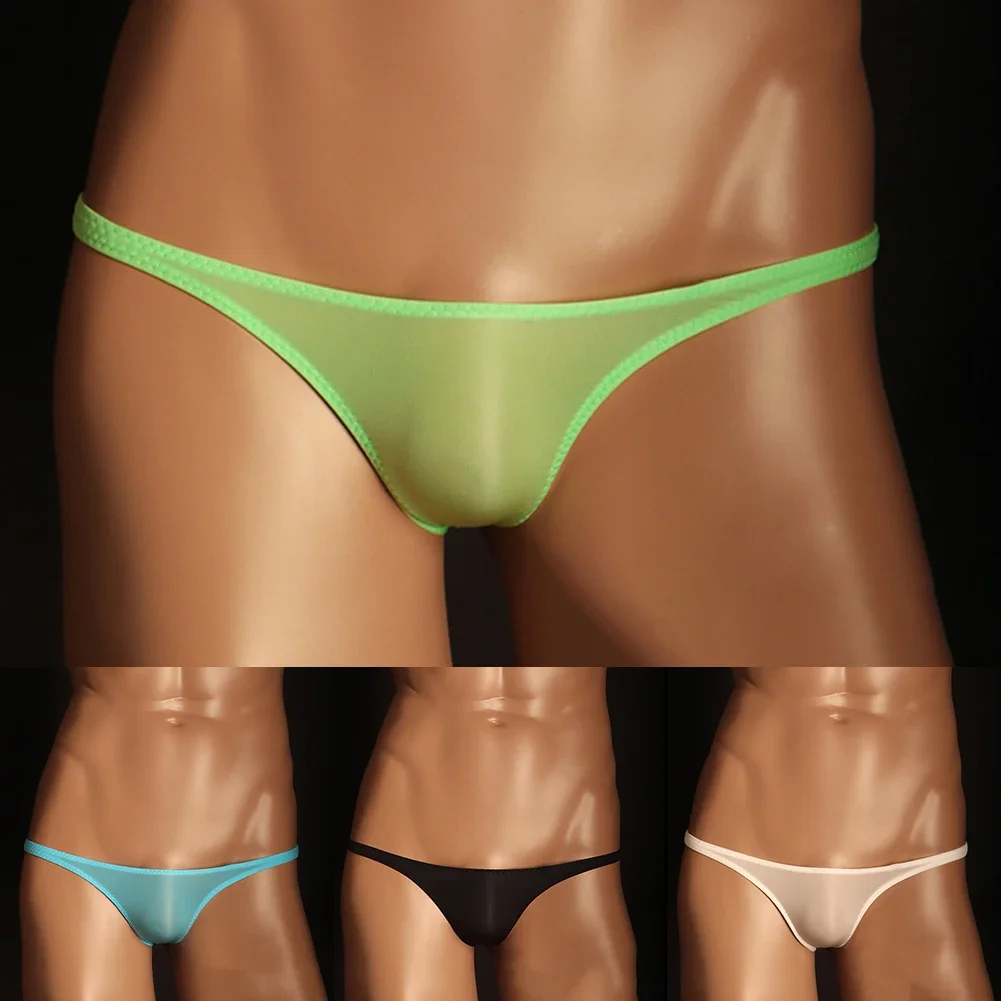 

Men Ice Silk Sexy Tоy Mens Underwear Sexy Briefs Low Waist Pouch Men's Panties Smooth Sexy Lingerie Sissy Solid Underpants Men