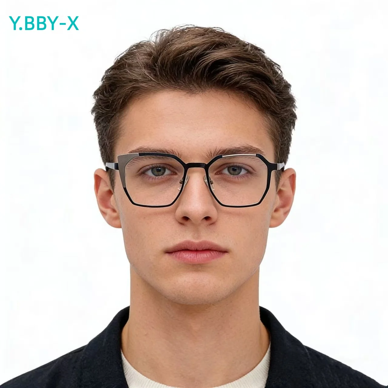 

Vintage Square Glasses Frame Ultralight Myopia Glasses Men and Women Alloy Prescription Eyeglasses Frame