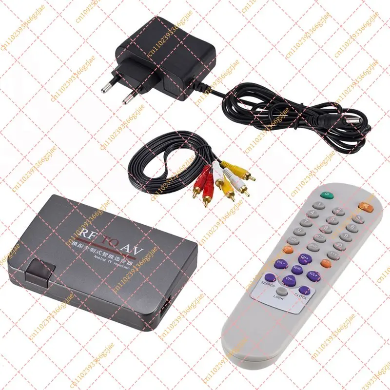 FY XB-New RF To AV Video Converter Modulator TV Switch Wire Signal Input Video Signal Output EU Plug
