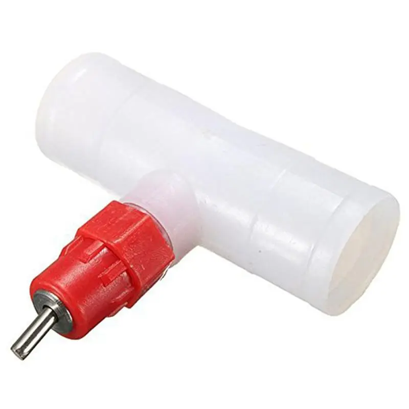 ABUH-Chicken Nipples Tee Fittings - Fully Automatic Poultry Waterers Kit Chicken Water Drinker 60 Pack