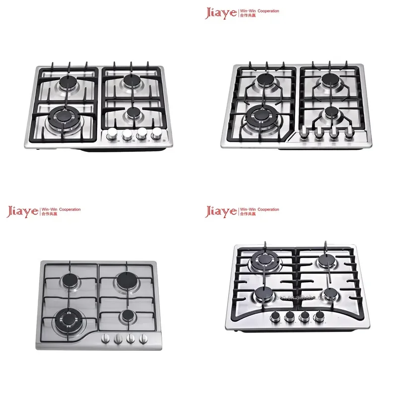 High Quality Commercial 4 Burner Stove Stainless Steel Built In LPG Gas Cooktops Gas Stove