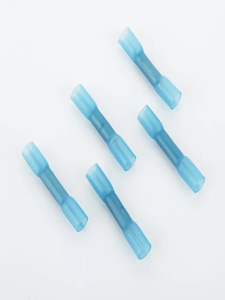 1000pcs  1.5-2.5 square blue BHT2 waterproof heat shrinkable tube wire connector cold terminal connector on the joint column