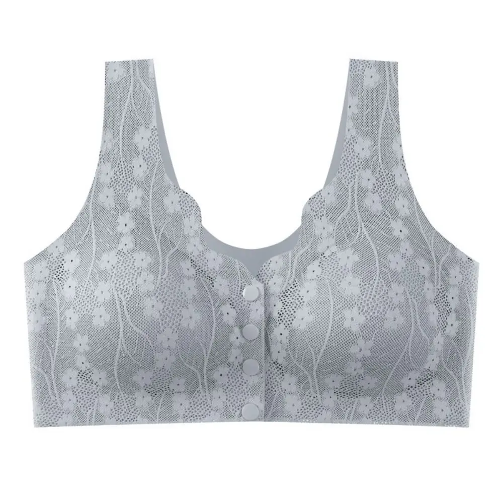 

Sport Bra Without Steel Ring Sexy Lace Underwear Thin Breathable Bras for Older Women Comfortable Vest Style Tank Top Bra Ladies