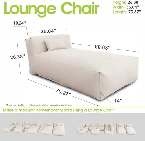 Outdoor Bean Bag Chair, 70