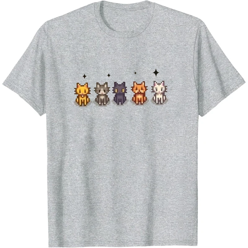 Stardew Valley T-shirt de noël Stardew Valley chemise drôle femme T-Shirt dessin animé graphique t-shirts hommes t-shirts Promo vêtements