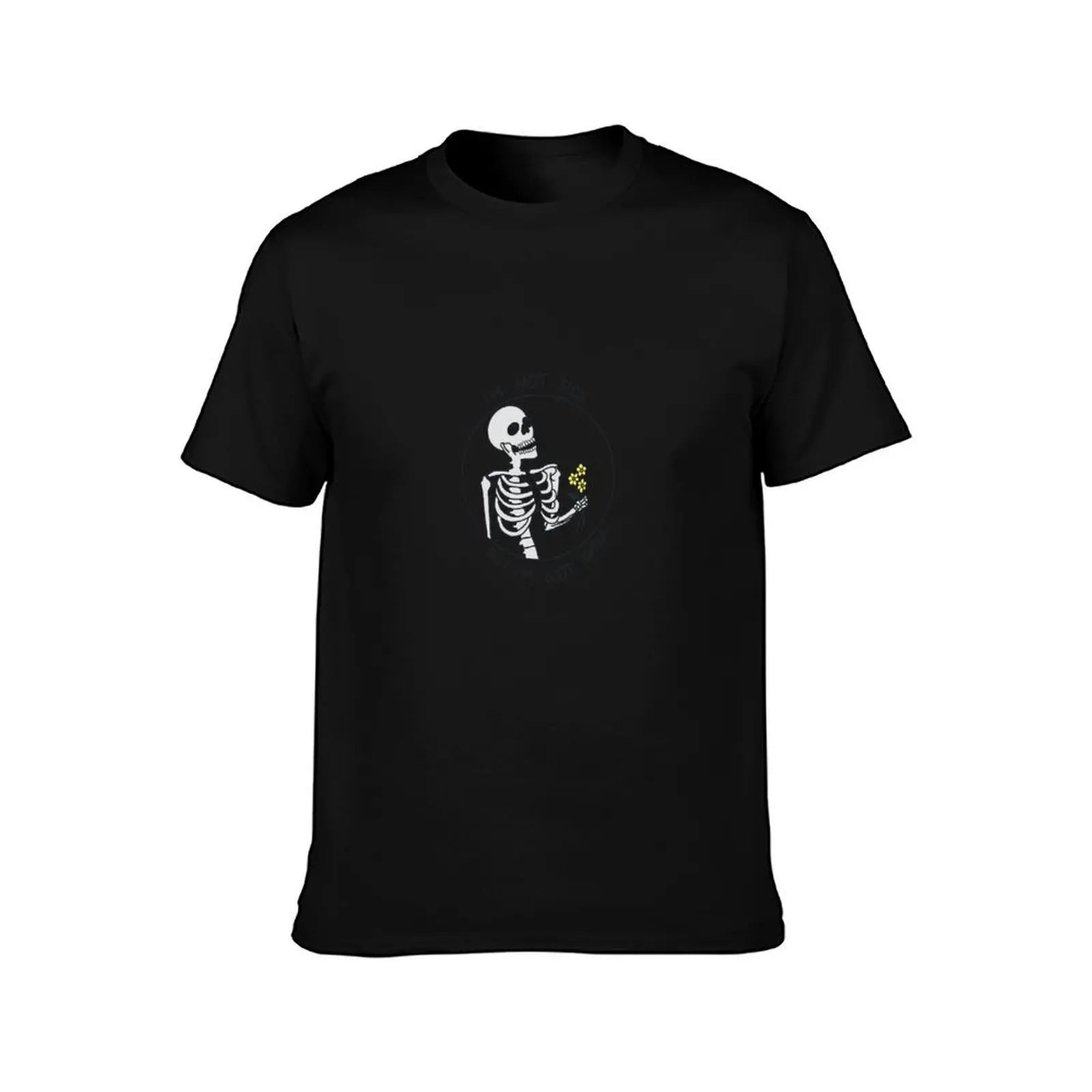 I'm not sick but i'm not well - Edgy Punk Print T-Shirt Anti-Fade Casual Tee Shirt T-Shirt