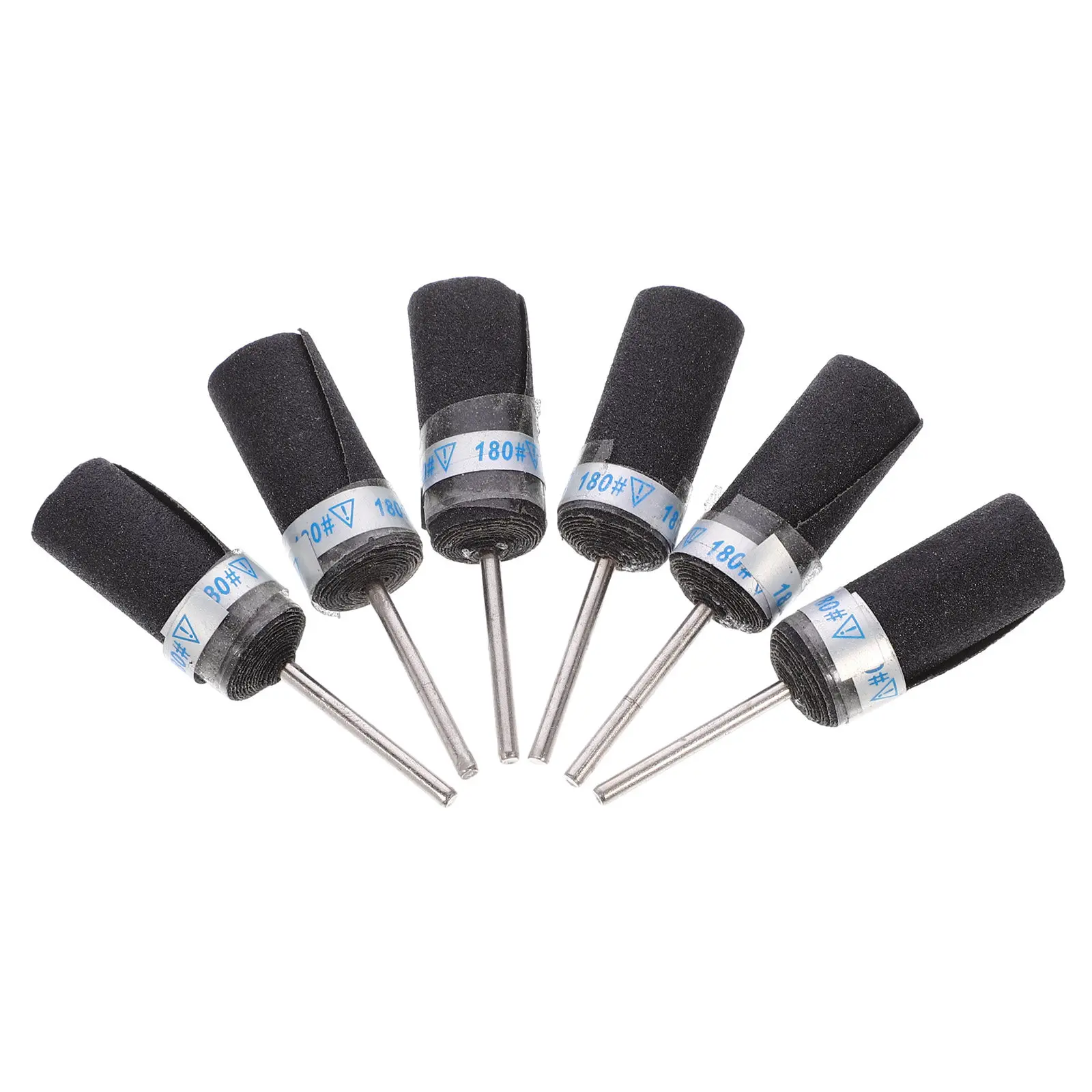 10Pcs Sandpaper .35mm 180 Grit Jewelry Polishing Tool Buffing Rod Grinding Rod for Metal Stone Agate Glass Polishing