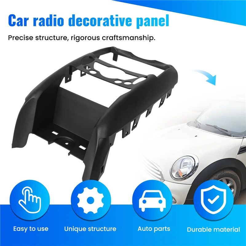 

2 Din Car Radio DVD Player Fascia Frame For-BMW Mini Cooper R55 R56 R57 Trim Panel Installation Kit