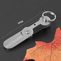 Outdoor Survival EDC Mini Spring Scissor Pocket Tool Key Chain Stainless Steel 29EA