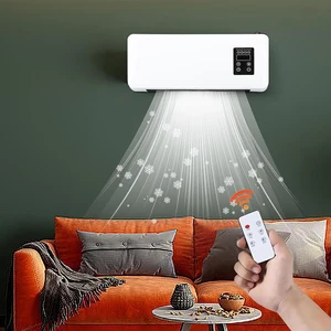 Air conditioned on wall mounted mini cooling and warming air conditioner with remote control for bedroom living room/UK/USA Plug Main Main Sales Mini Wall Air Conditioning - №4