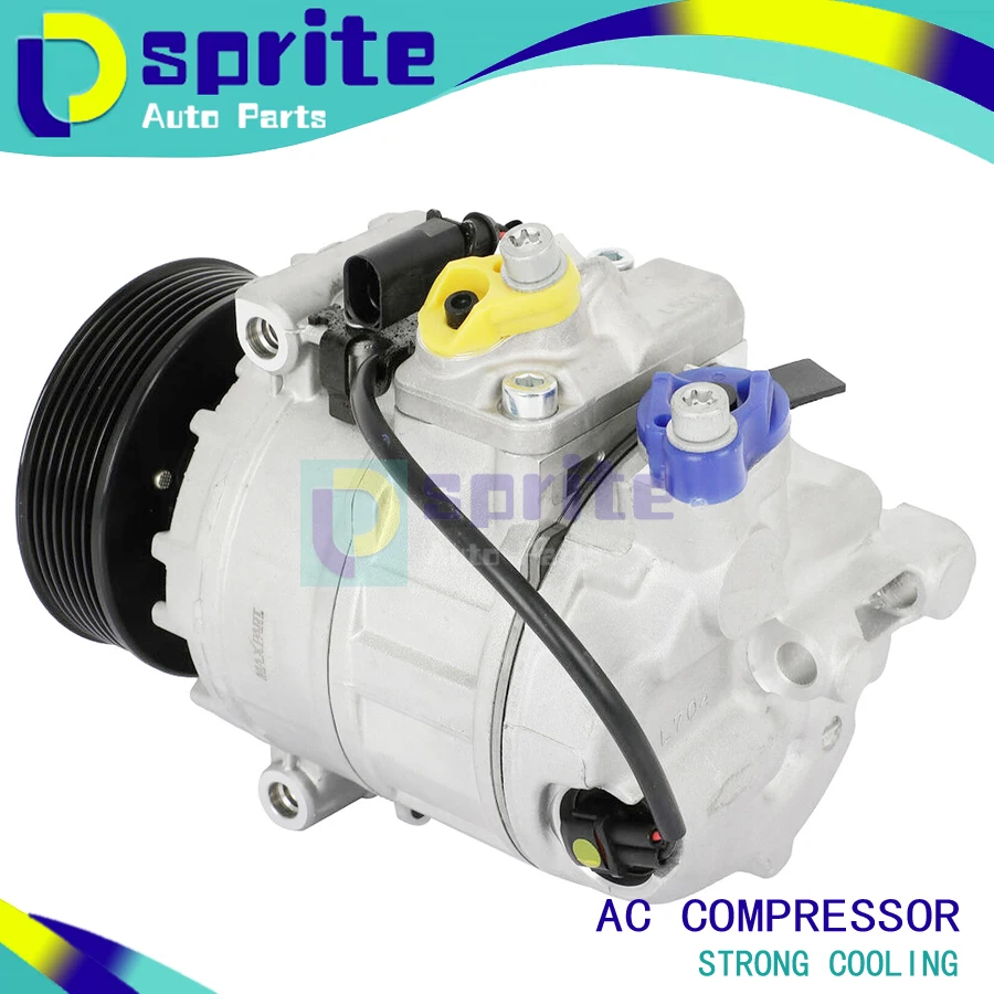 NEW Air Conditioner Compressor For VW TOUAREG 3.0 V6 TDI AUDI Q7 04-10 7L6820803C 7L6820803F T 7L6820803Q 7L6820803J 7L6820803K