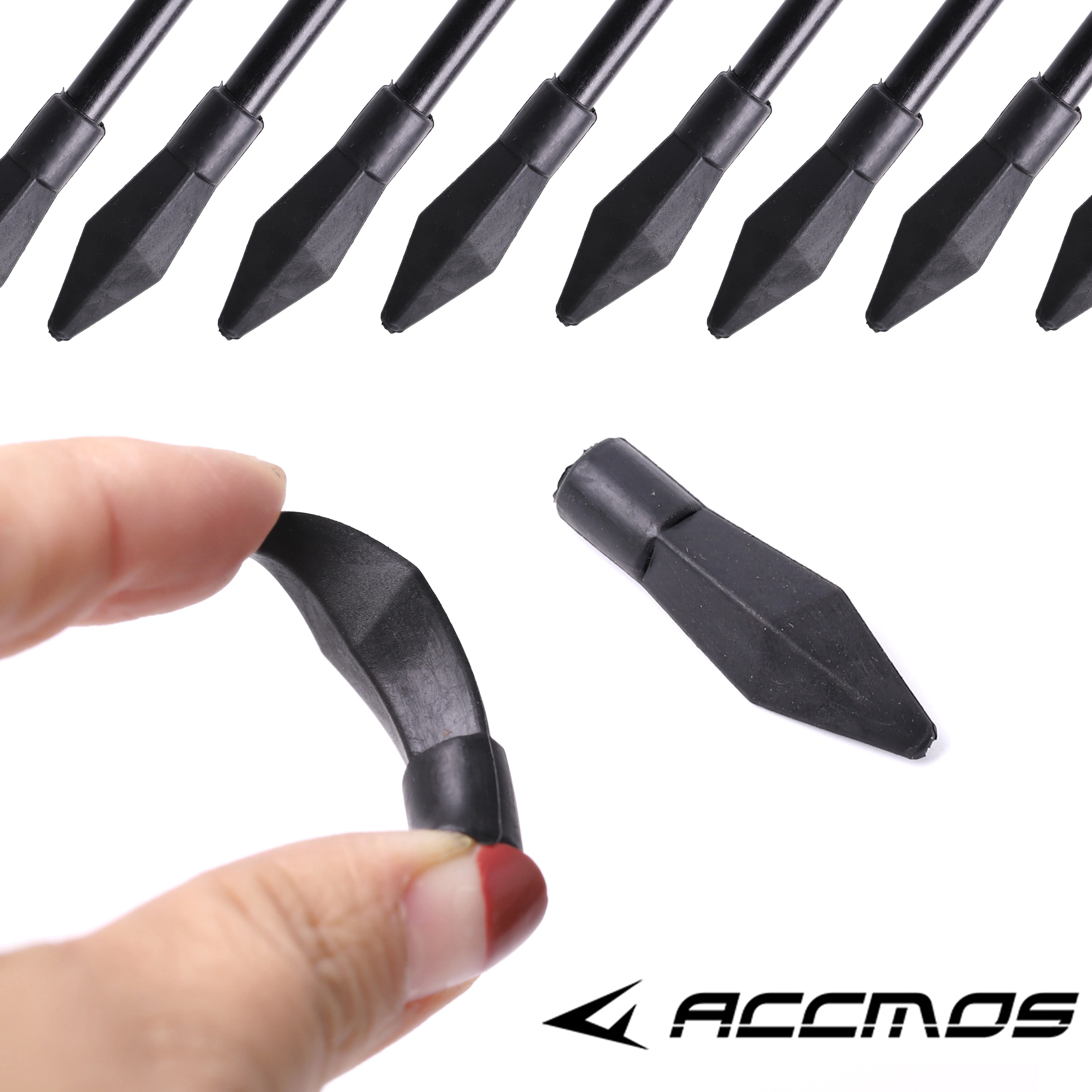 

20/50pcs 7mm 8mm Arrow Heads Archery Replacement Rubber Safety Soft Arrow Tip Point Outdoor Shooting Target Practice Accessory