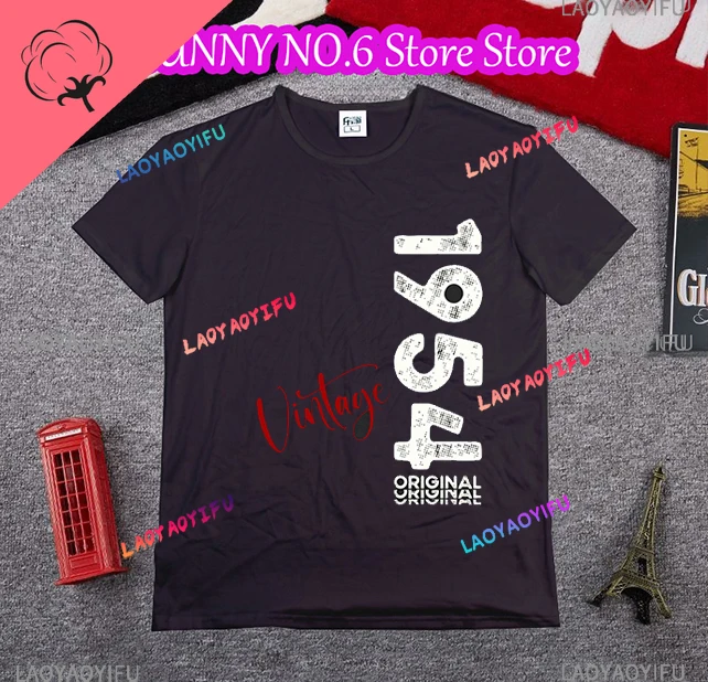 Novelty Awesome 70 Year Old 70th Born In 1954 T Shirts Streetwear Short Sleeve Birthday Gifts Summer Style T-shirt Mens Clothing