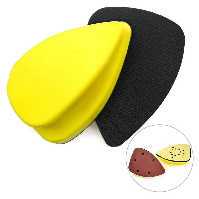 2Pcs 140Mm Hand Detail Sander Block Hand Sanding Pads No-Slip Mouse Hook And Loop Sanding Blocks For Mouse Sandpaper