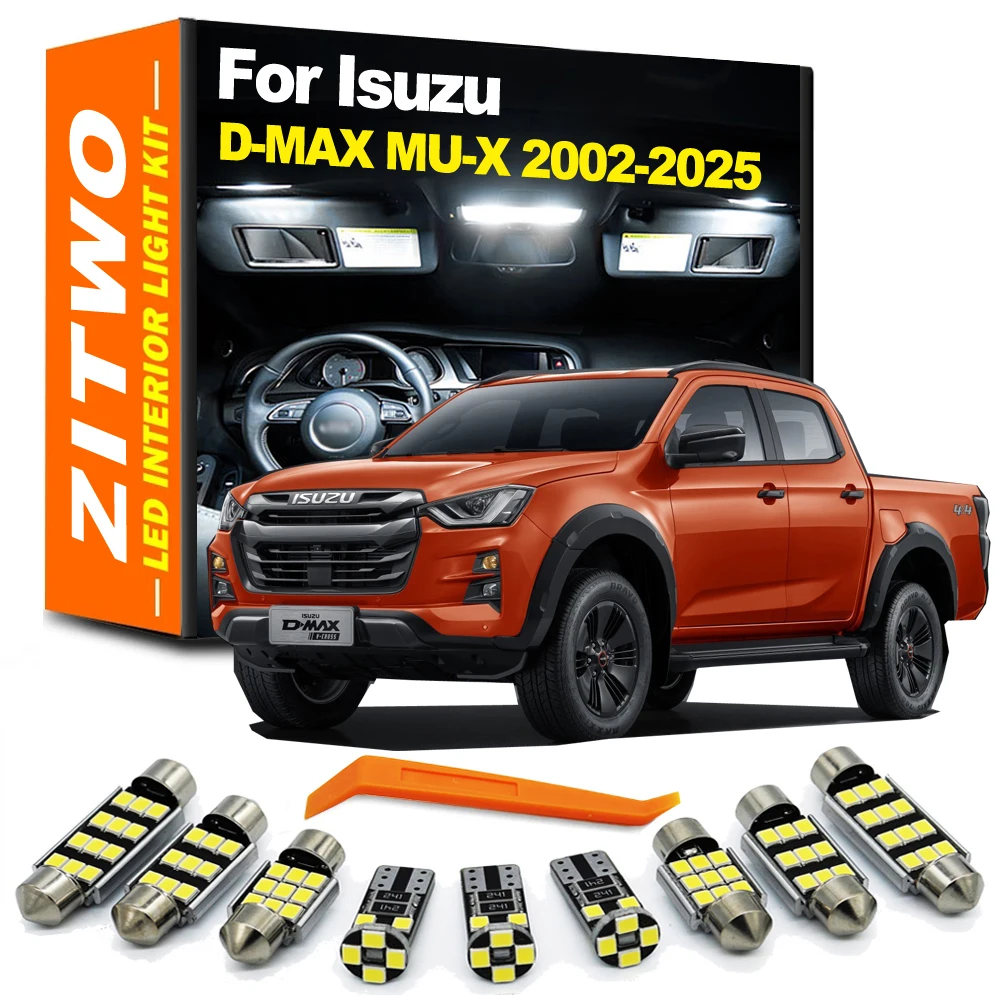

Светодиодная лампа ZITWO, внутренняя купольная карта, комплект освещения для Isuzu D-MAX Dmax MU-X Mux 2002-2017 2018 2019 2020 2021 2022 2023 2024 2025