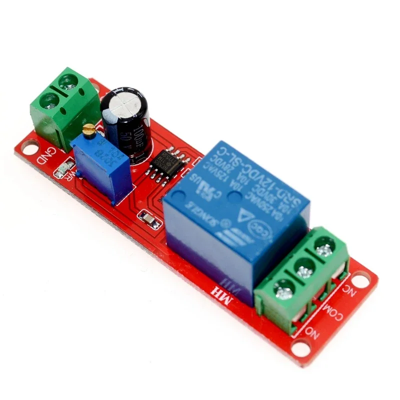 Timer Switch Adjustable NE555 Module Time Delay Relay Module DC 12V Delay Relay Shield 0~10S