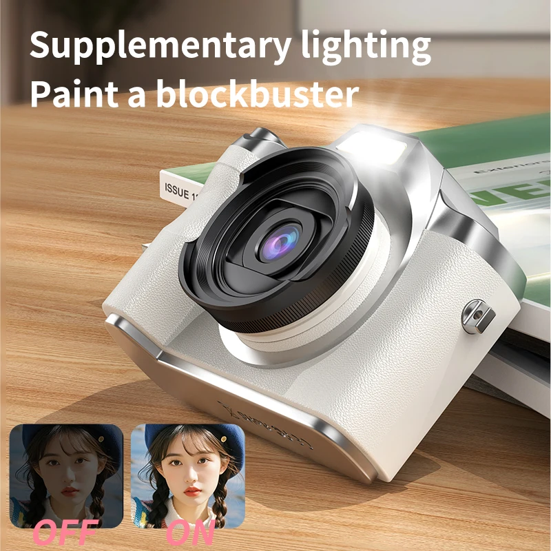 

4K Kid Digital Camera for Children Camcorder Rechargeable Cameras Vlogging Camera 64MP 2.4 Inch for Beginner Photography Gifts