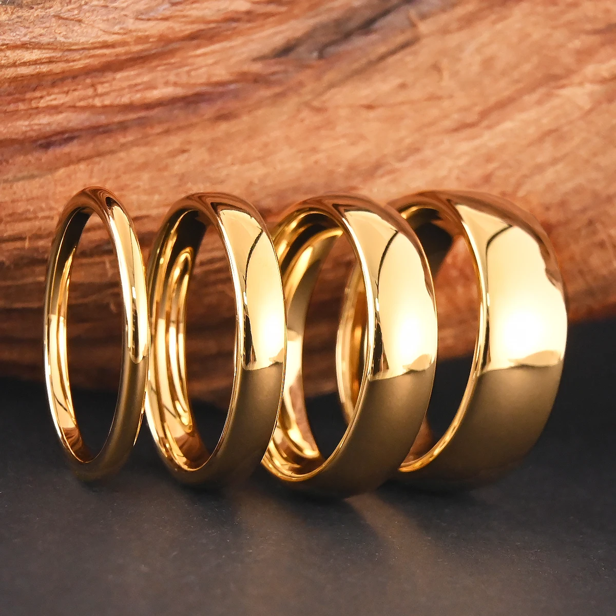 8mm/6mm/4mm/2mmSimple classic tungsten ring, personalized fashion wedding ring, comfortable fit, suitable for daily party wear