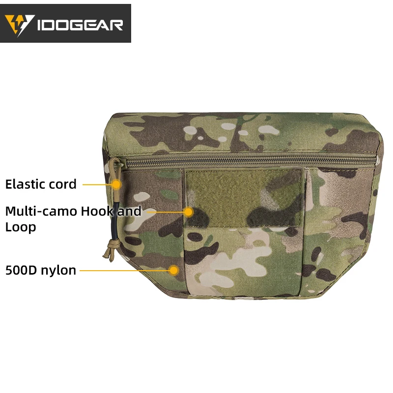 IDOGEAR Tactical Armor Carrier Drop Pouch AVS JPC CPC Pouch Waist Bag EDC Combat  Tactical Waist Pouch  3520