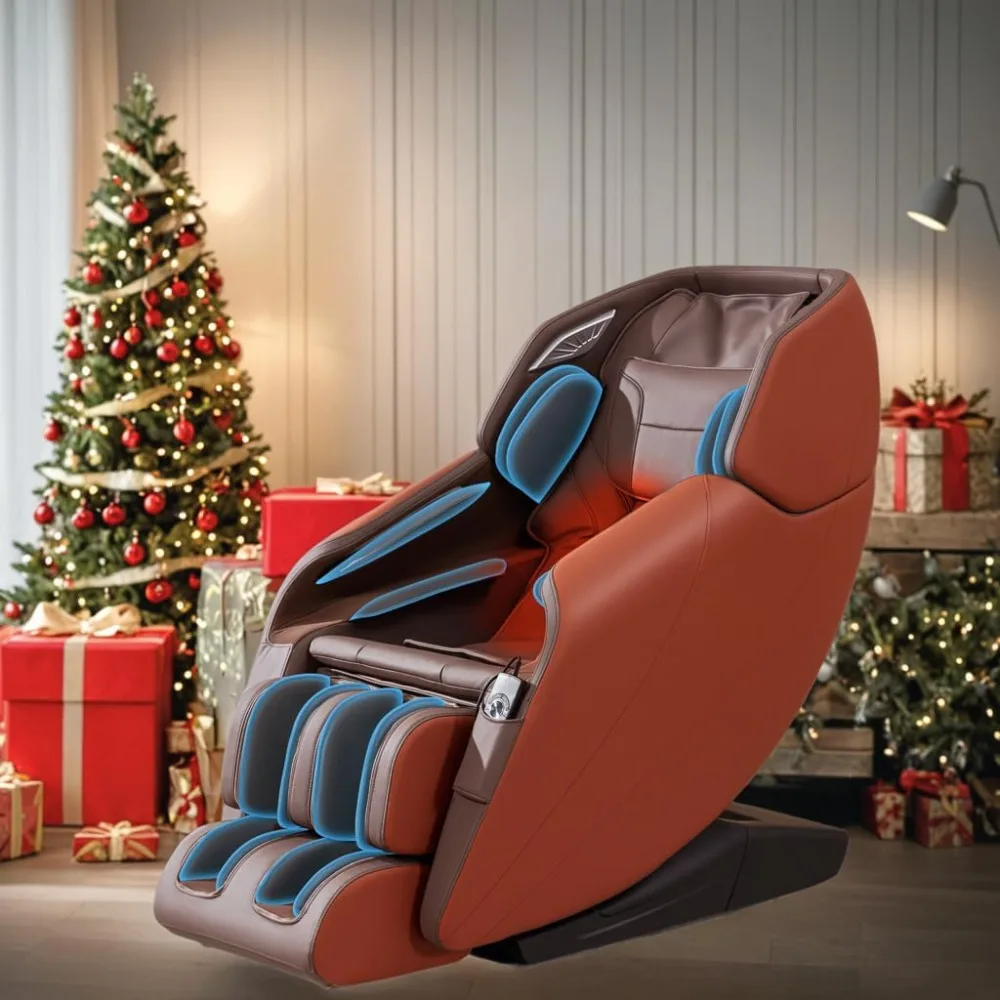 Full Body Massage Chair with SL-Track, Heat Function, Airbags, Extendable Footrest, Bluetooth, 22 Auto Modes, Massage Recliner