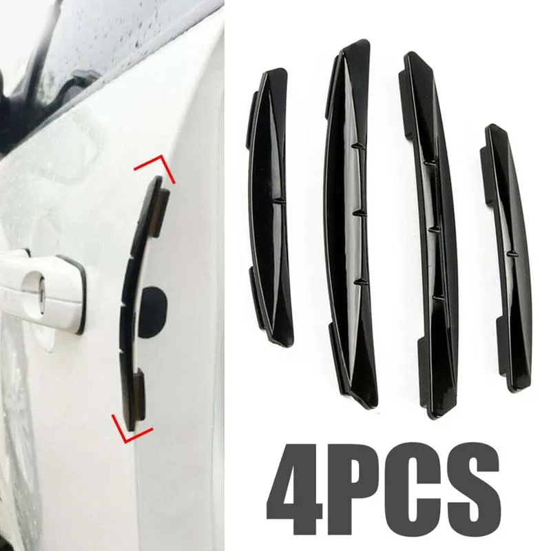 

4Pcs Car Door Anti-Collision Strip Anti-Collision Glue Body Anti-Scratch Protection Strip Car Door Decorative Stickers