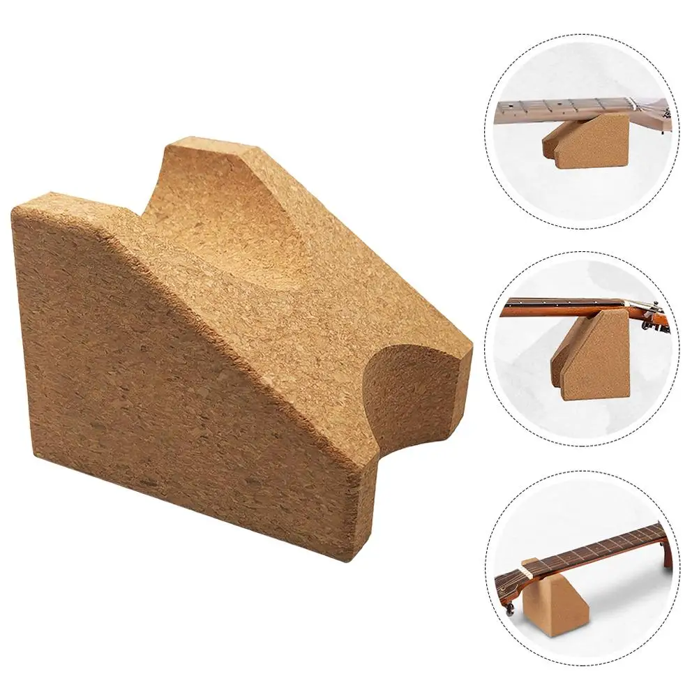 

Cork Rack Textured Care Stand Guitar Music Instrument Guitar Support Pillow Neck Rest Music Instrument Neck Support
