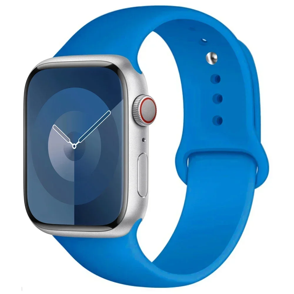 Silikon band für Apple Uhren armband 44mm 45mm 40mm 41mm 42-38mm 45mm Sporta rmband iwatch Serie 8 7 6 5 4 3 se 9 ultra 2 49mm