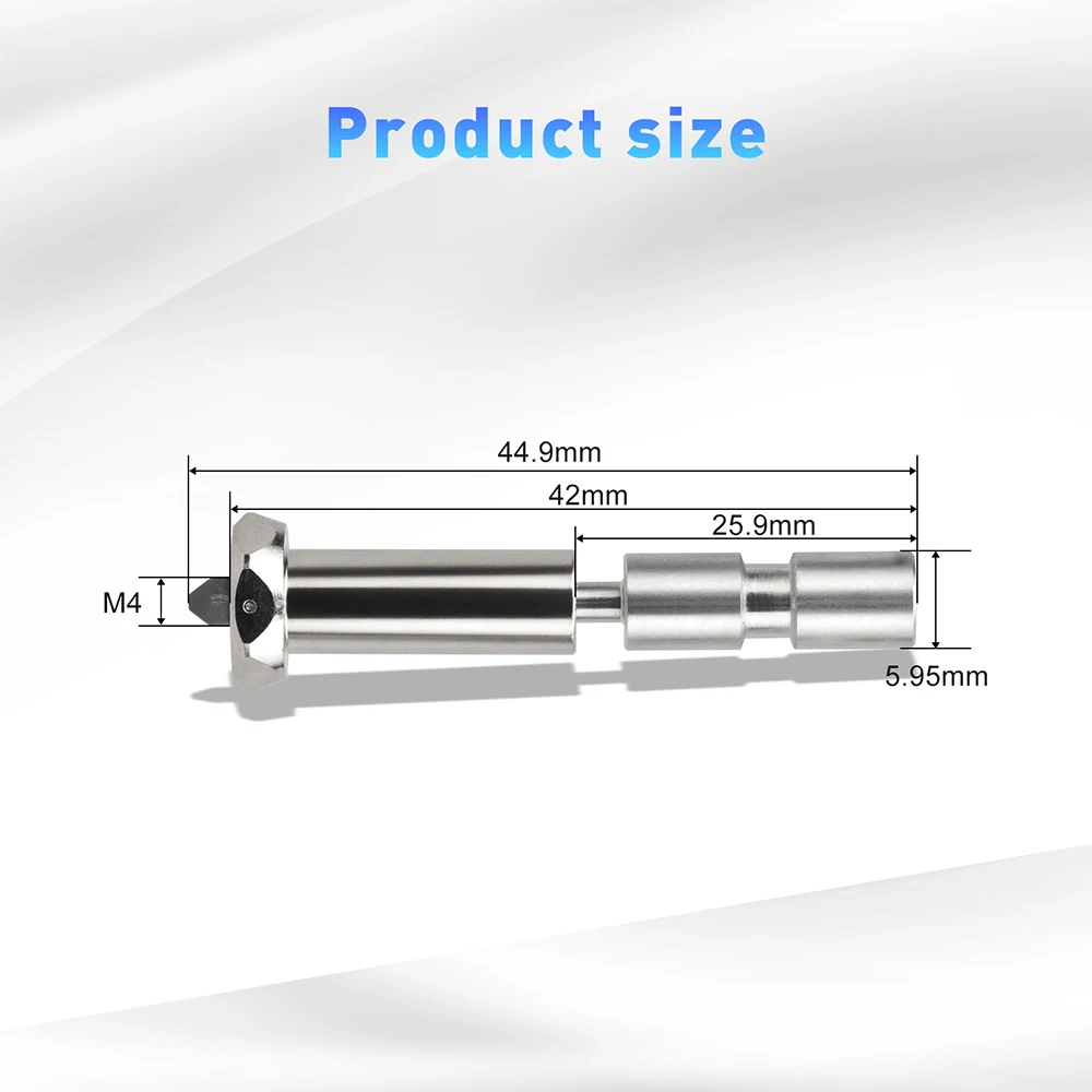 Verbesserte einteilige Düsen für Anycubic Kobra3 Max, integrierte Düse aus Titanlegierung, 0,25/0,4/0,6/0,8 mm für Kobra 3 Max – Detail 2